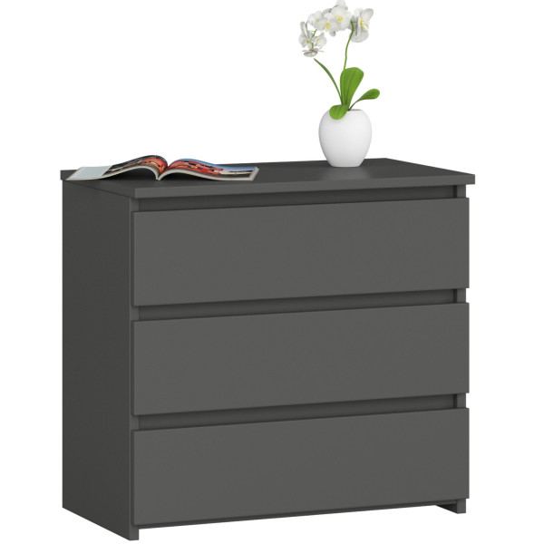 Komoda Cl3 3Sz Clp Pk Grafit Szary 662882