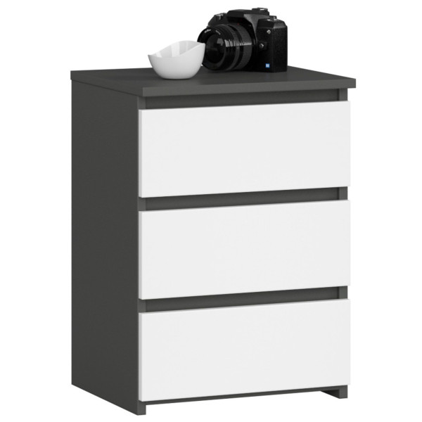 Komoda Cl3/40 Grafit Pk Szary / Biała 662884