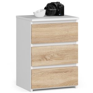 Komoda Cl3/40 Pk Biała / Dąb Sonoma 662874 Komoda Cl3/40 Pk Biała / Dąb Sonoma 662874