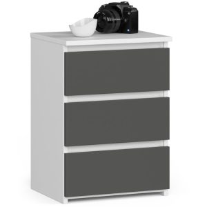Komoda Cl3/40 Pk Biała / Szara 662892 Komoda Cl3/40 Pk Biała / Szara 662892