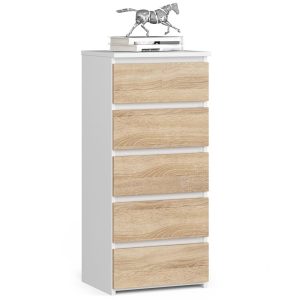 Komoda Cl5 Pk Biała / Dąb Sonoma 662987