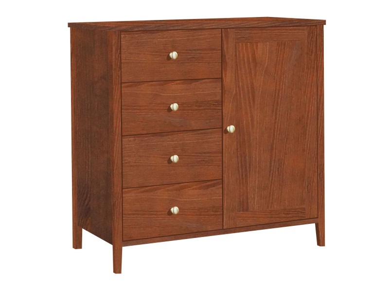 Komoda Colorado Gold VI drewniana, kolor kasztan 669926