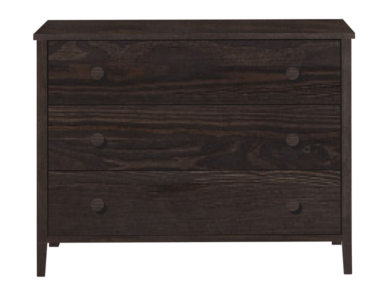 Komoda Colorado I drewniana, 3 szuflady, kolor orzech 525392