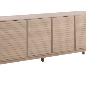 Komoda Cortina 180 cm z frontem lamelowym, kolor dębowy bielony olejowany 959044 Komoda Cortina 180 cm z frontem lamelowym, kolor dębowy bielony olejowany 959044