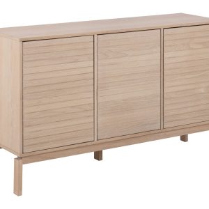 Komoda Cortina z frontem lamelowym, kolor dębowy bielony olejowany 864712 Komoda Cortina z frontem lamelowym, kolor dębowy bielony olejowany 864712