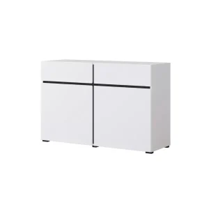 Komoda CROSS 2D2S 119cm biała/czarna 525394 Komoda CROSS 2D2S 119cm biała/czarna 525394