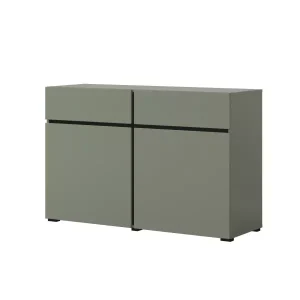 Komoda CROSS 2D2S 119cm zielona/czarna 664612 Komoda CROSS 2D2S 119cm zielona/czarna 664612