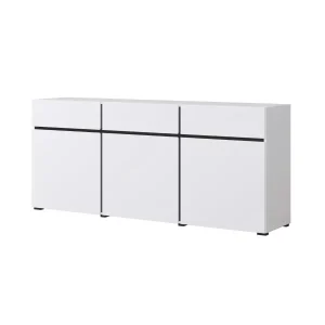 Komoda CROSS 3D3S 180cm biała/czarna 525403 Komoda CROSS 3D3S 180cm biała/czarna 525403