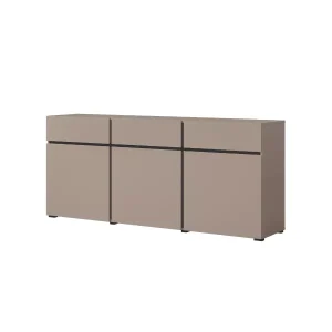 Komoda CROSS 3D3S 180cm congo/czarna 525404 Komoda CROSS 3D3S 180cm congo/czarna 525404