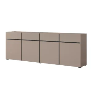 Komoda CROSS 4D4S 225cm congo/czarna 525395 Komoda CROSS 4D4S 225cm congo/czarna 525395
