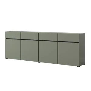 Komoda CROSS 4D4S 225cm zielona/czarna 664622 Komoda CROSS 4D4S 225cm zielona/czarna 664622