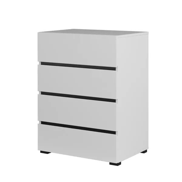 Komoda CROSS 4S 60cm biała/czarna 664621