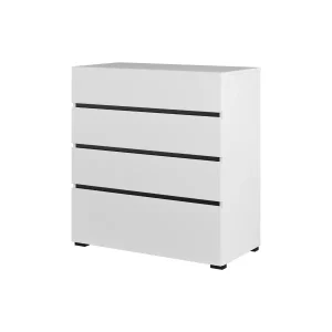 Komoda CROSS 4S 80cm biała/czarna 664607 Komoda CROSS 4S 80cm biała/czarna 664607