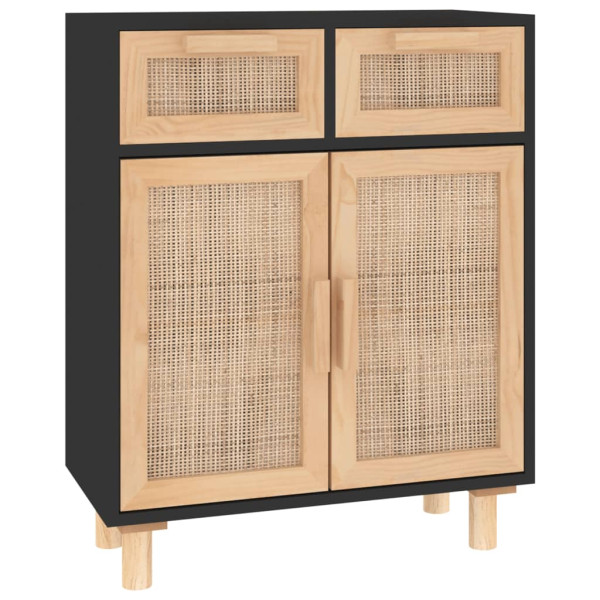 Komoda Czarny Drewno sosnowe vidaXL 248195