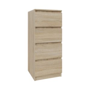 Komoda dąb sonoma 40cm – 4 szuflady, sypialnia, przedpokój 223381 Komoda dąb sonoma 40cm – 4 szuflady, sypialnia, przedpokój 223381