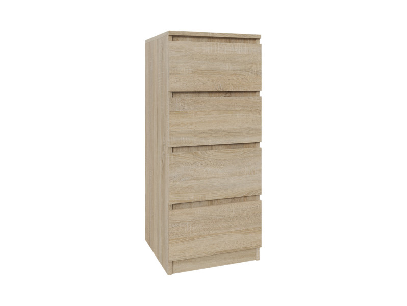 Komoda dąb sonoma 40cm - 4 szuflady, sypialnia, przedpokój 223381