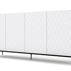Komoda DIUNA 193 cm 4D na ramie biały mat 241240 Komoda DIUNA 193 cm 4D na ramie biały mat 241240