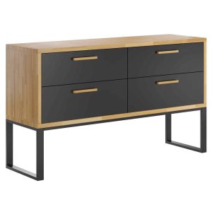 Komoda do biura lub gabinetu Czarna. szer. 140cm 312767 Komoda do biura lub gabinetu Czarna. szer. 140cm 312767