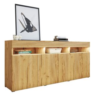 Komoda do salonu 175 cm dąb craft złoty PREMIUM 732812 Komoda do salonu 175 cm dąb craft złoty PREMIUM 732812