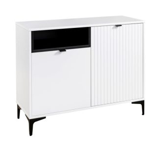 Komoda do salonu 2D biały/Czarny-Biały elegancja i wygoda w jednym 787561 Komoda do salonu 2D biały/Czarny-Biały elegancja i wygoda w jednym 787561