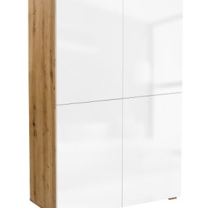 Komoda do salonu 4D 92 cm biały połysk nowoczesna 877052 Komoda do salonu 4D 92 cm biały połysk nowoczesna 877052