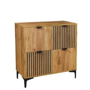 Komoda do salonu 4D Dąb Craft Złoty elegancka i praktyczna 960943 Komoda do salonu 4D Dąb Craft Złoty elegancka i praktyczna 960943