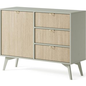 Komoda do salonu D3S FIRR / eukaliptus + jodełka skandi 324118 Komoda do salonu D3S FIRR / eukaliptus + jodełka skandi 324118