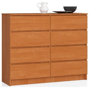 Komoda do salonu, STILO, 8 szuflad, 120x40x99 cm, olcha, mat | TYLETEGOTU 988879 Komoda do salonu, STILO, 8 szuflad, 120x40x99 cm, olcha, mat | TYLETEGOTU 988879