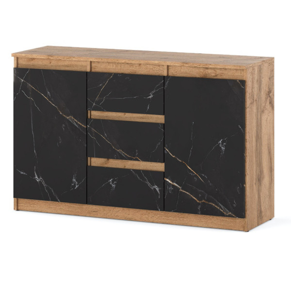 Komoda do salonu sypialni 3 szuflady dab wotan san sebastian 390046