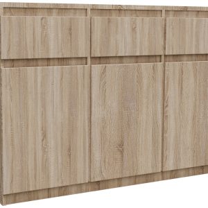 Komoda do salonu z szufladami 120 cm MONTEGO dąb sonoma 722732 Komoda do salonu z szufladami 120 cm MONTEGO dąb sonoma 722732