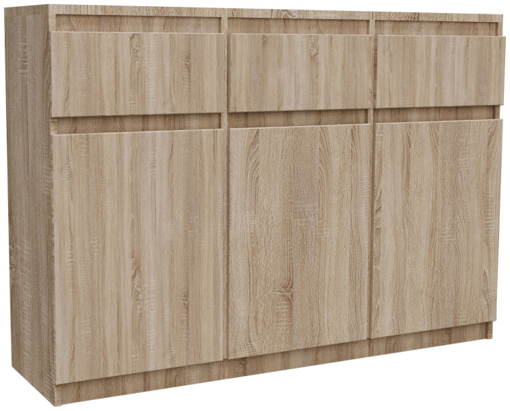 Komoda do salonu z szufladami 120 cm MONTEGO dąb sonoma 722732