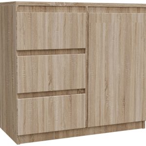 Komoda do salonu z szufladami 80 cm MONTEGO dąb sonoma 722728 Komoda do salonu z szufladami 80 cm MONTEGO dąb sonoma 722728