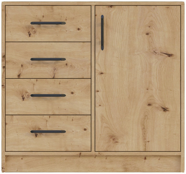Komoda do salonu z szufladami 90 cm SEVAS artisan 743496