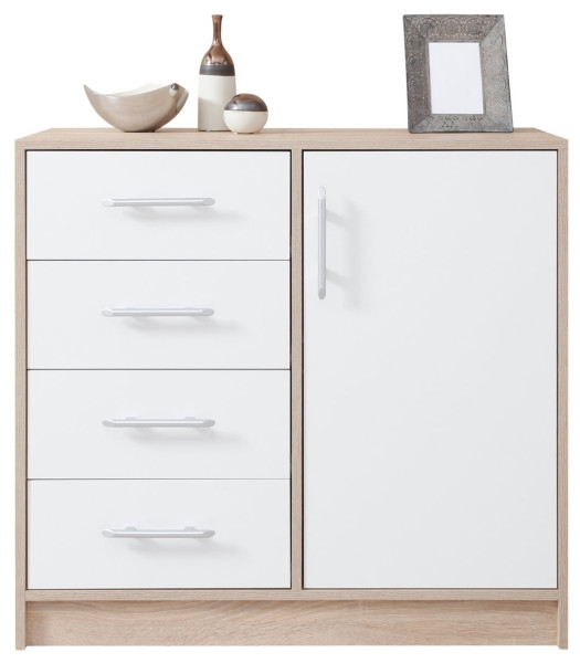 Komoda do salonu z szufladami 90 cm SEVAS 748211