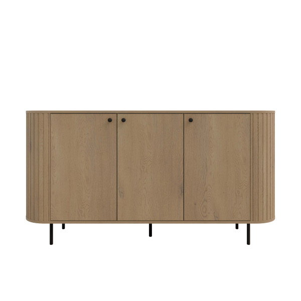 Komoda do salonu z trzema drzwiami Flana 830 3F Dąb Cremona 823258