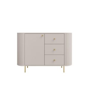 Komoda do salonu z trzema szufladami Flana 813 1F3S Beżowa 822213