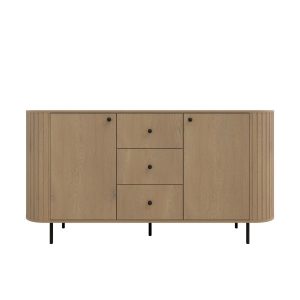 Komoda do salonu z trzema szufladami Flana 823 2F3S Dąb Cremona 822214