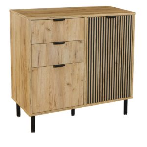 Komoda do sypialni 2D2S Dąb Craft Złoty/Czarny 88 cm nowoczesna 787563 Komoda do sypialni 2D2S Dąb Craft Złoty/Czarny 88 cm nowoczesna 787563
