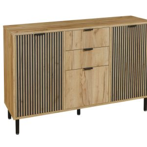 Komoda do sypialni 3D2S Dąb Craft Złoty 130 cm stylowa komfortowa 787551 Komoda do sypialni 3D2S Dąb Craft Złoty 130 cm stylowa komfortowa 787551