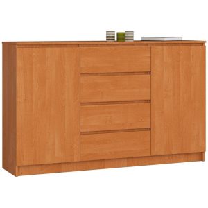 Komoda do sypialni, 4 szuflady, CANTO, 160x40x99, olcha, mat | TYLETEGOTU 965390 Komoda do sypialni, 4 szuflady, CANTO, 160x40x99, olcha, mat | TYLETEGOTU 965390