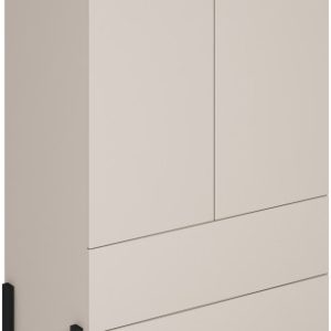 Komoda do sypialni 90 cm z szufladami i półkami kaszmir JUKON 754551 Komoda do sypialni 90 cm z szufladami i półkami kaszmir JUKON 754551