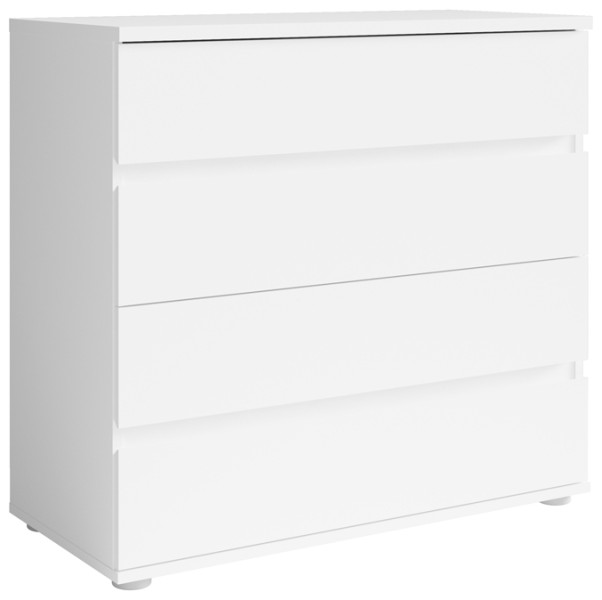 Komoda do sypialni 91 cm z szufladami FLORIS biała 763704