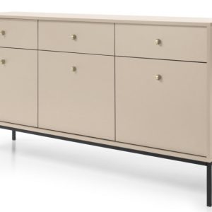 Komoda do sypialni MONAKO MKSZ154 – beż + stelaż czarny 309846 Komoda do sypialni MONAKO MKSZ154 – beż + stelaż czarny 309846