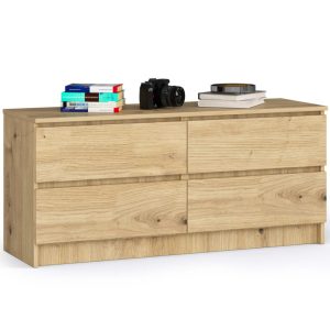 Komoda do sypialni, STILO, 120x40x55 cm, dąb artisan, mat | TYLETEGOTU 988816 Komoda do sypialni, STILO, 120x40x55 cm, dąb artisan, mat | TYLETEGOTU 988816