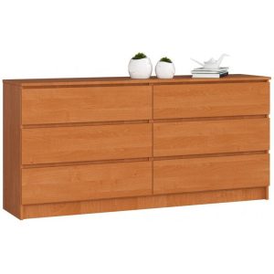 Komoda do sypialni, STILO, 6 szuflad, 160x40x77, olcha, mat | TYLETEGOTU 965398 Komoda do sypialni, STILO, 6 szuflad, 160x40x77, olcha, mat | TYLETEGOTU 965398