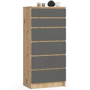Komoda do sypialni, szuflady, STILO, 60x40x130, artisan | TYLETEGOTU 988912
