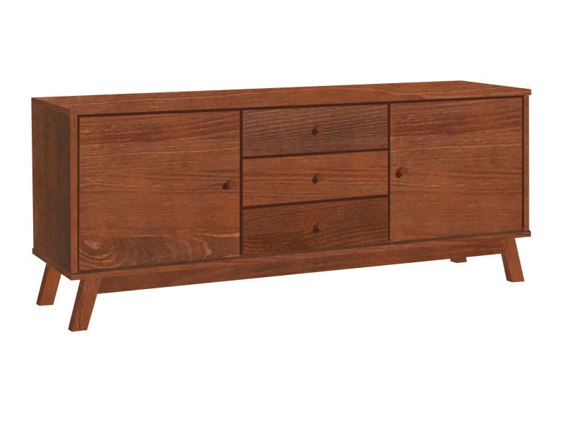 Komoda drewniana 160 cm OREGON WOOD II, kolor kasztan 516325
