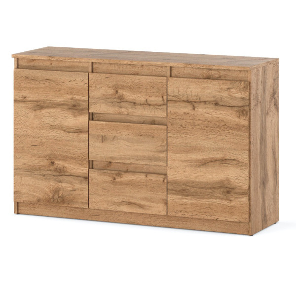 Komoda drewniana 3 szuflady do salonu sypialni 120cm wotan 375565
