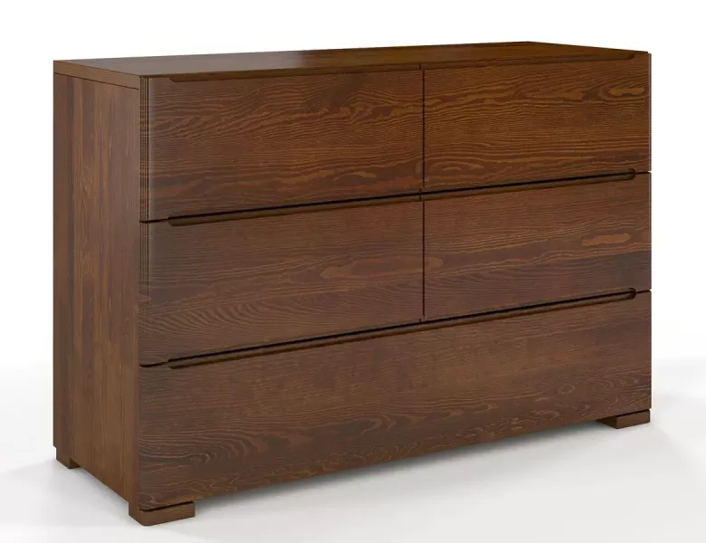 Komoda drewniana 5 szuflad Ventos 4S - Orzech 708260