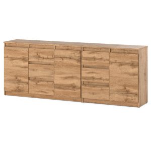 Komoda drewniana 6 szuflad 200cm do pokoju dziecięcego wotan 375562 Komoda drewniana 6 szuflad 200cm do pokoju dziecięcego wotan 375562
